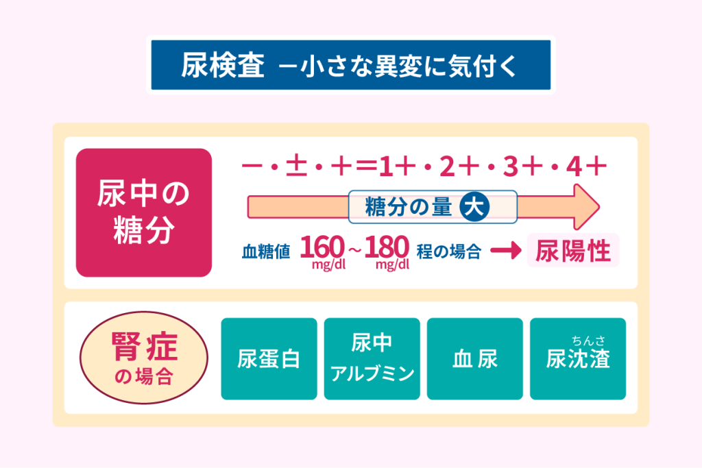 尿検査で小さな異変に気付く