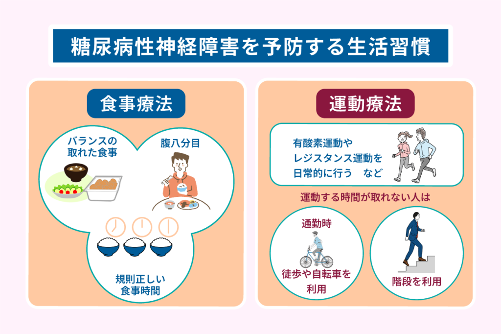 糖尿病性神経障害を予防する生活習慣