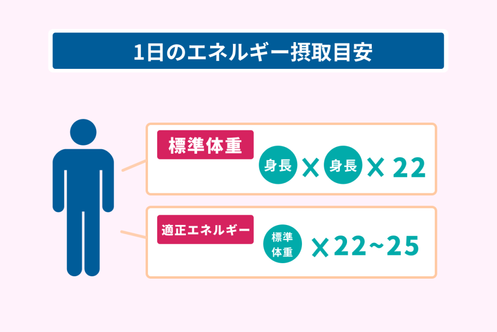 １日のエネルギー摂取目安